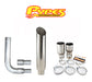 8" Miter Cut Single Stack Stainless Pypes Exhaust Kit for Chevy 2500 3500 Diesel