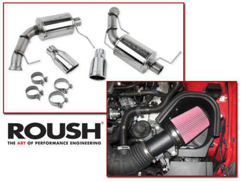 2011-2014 Mustang GT 5.0 Roush Cold Air Intake Kit & Axle Back Muffler Exhaust