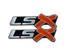 Chevy LSX Chrome & Silver Emblem Camaro Corvette - Pair