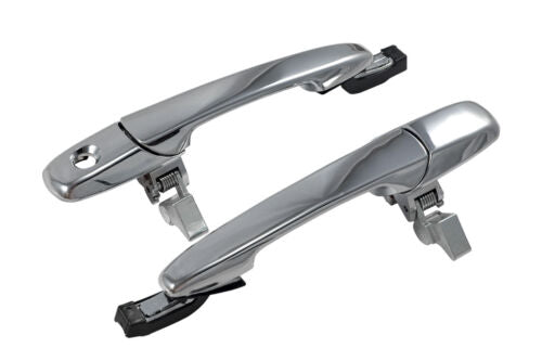 2005-2014 Ford Mustang GT V6 Chrome Exterior Outside Complete Door Handles Pair