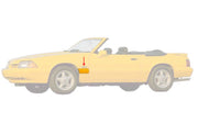 1987-93 Mustang LX Rear of Fender / Front Wheel Body Molding - Driver Left Side