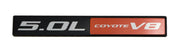 2011-2023 Ford Mustang GT Ford F150 5.0 Coyote V8 5 3/4" Silver Black Red Emblem