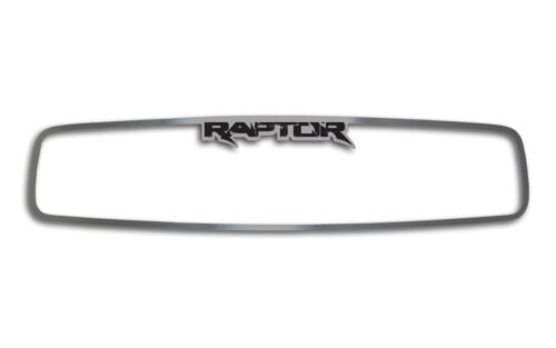 2010-2014 Ford F-150 Raptor Brushed Steel Rear View Mirror Surround Trim