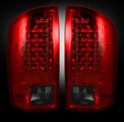 2002-06 Dodge Ram Rear Brake & Reverse Dark Red Taillights w/ Brake LED Bulbs