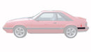 1985-86 Mustang GT Rear Quarter Body Panel Bumper Moulding Molding Driver's LH