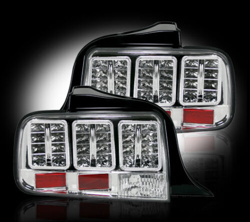 RECON 2005-2009 Ford Mustang Clear Lens LED Rear Left & Right Tail Light Set