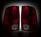 2013-14 Dodge Ram Rear Brake & Reverse Dark Red Taillights w/ Brake LED Bulbs