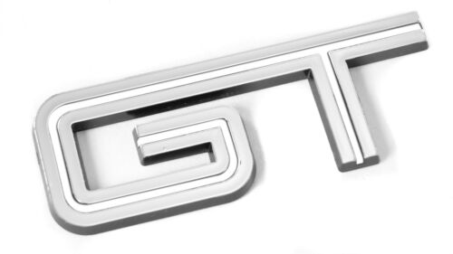 2005-2010 Mustang GT Chrome & White Fender Trunk Lid Emblem