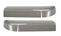 1990-1993 Mustang Convertible Seat Safety Belt Feed Feeder Bezels (Pair, Grey)