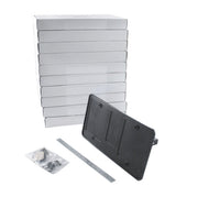 Lot of 10 Mustang Manual Retractable  License Plate Frames - Fits Any Year