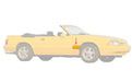 1987-93 Mustang LX Rear of Fender / Front Wheel Molding - Right Passenger Side