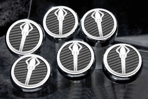 C7 Corvette Manual 6pc Engine Cap Covers Set - Carbon Fiber & Stainless Stingray