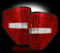 2009-2013 Ford F-150 & SVT Raptor Rear LED Tail Lights with Red Lens Finish
