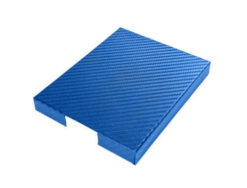 1998-2004 Mustang Blue Carbon Fiber Stainless Steel Engine Fuse Box Cover