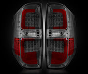 2014-2017 Toyota Tundra Rear Brake & Reverse Smoked Taillights w Brake LED Bulbs