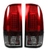 1999-07 Ford SuperDuty & 1997-2003 F-150 LED Tail Lights w/ Smoked Dark Red Lens
