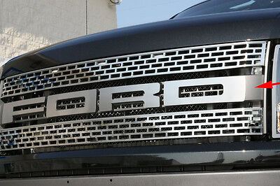 2010-2014 Ford F-150 SVT Raptor Polished Stainless FORD Grille Letters Emblems