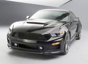 2015-2017 Ford Mustang GT 5.0 Roush 421869 Hood Vent Heat Extractors Black Pair