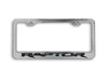 2010-2014 Ford F-150 Raptor Chrome Brushed Stainless Steel License Plate Frame
