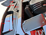 2008-2019 Dodge Challenger Header Plate Front Extension Kit 9 PC Stainless Steel