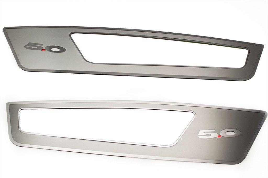 2010-2014 Ford Mustang GT 5.0 Brushed Door Guards Polished Stainless Steel Trim