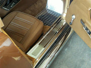1968-1977 Chevy C3 Corvette Doorsills Polished & Brushed Stainless Steel 2 Piece