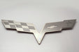 2005-2013 Chevy C6 Corvette Hood Badge for Factory Hood Pad Stainless Steel