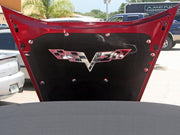 2005-2013 Chevy C6 Corvette Hood Badge for Factory Hood Pad Stainless Steel