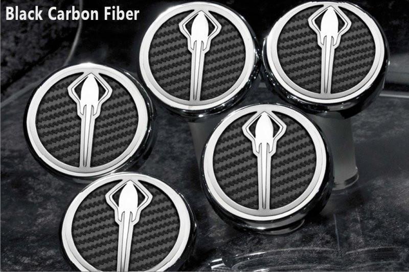 2014-2019 Chevy C7 Corvette Stingray Fluid Cap Covers w/ Carbon Fiber 5 PC Set