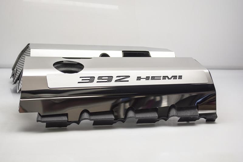 Polished Engine Fuel Rail Covers for 2011-2014 Dodge Charger Challenger 392 Hemi