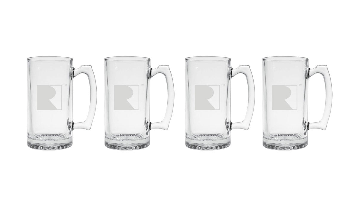 Ford Mustang F150 Roush Heavy Large Drinking Beer Glasses Mugs 25oz Se ...