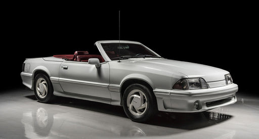 1989-1990 ASC McLaren Mustang OEM White Wheels & Tires w/ Center Caps Set of 4