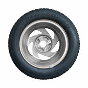 1989-1990 ASC McLaren Mustang OEM Silver Wheels & Tires w/ Center Caps Set of 4
