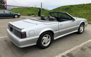 1989-1990 ASC McLaren Mustang OEM Silver Wheels & Tires w/ Center Caps Set of 4
