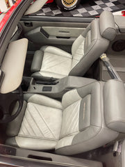 1987-1990 ASC McLaren Mustang OEM NOS Complete Seats Two Tone Gray Upholstery