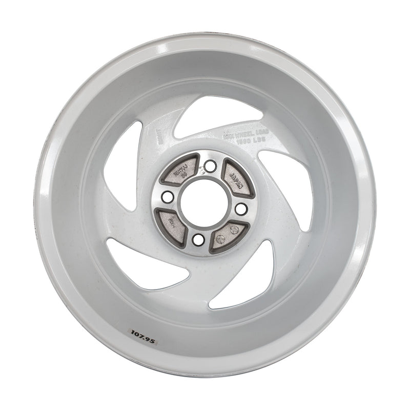 1989-1990 ASC McLaren NOS Mustang OEM White 15" x 7" RH Passenger Side Wheel