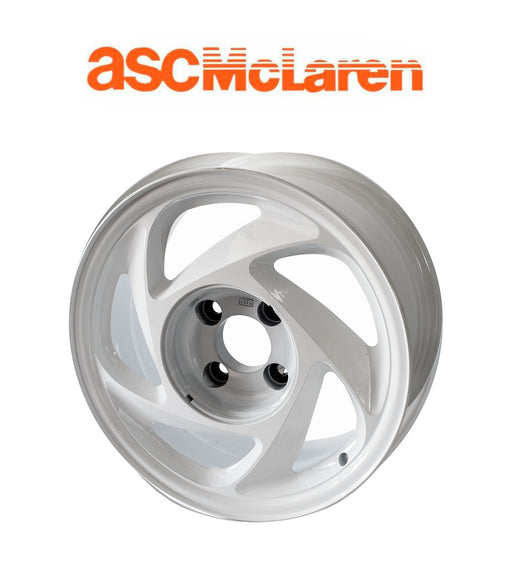 1989-1990 ASC McLaren NOS Mustang OEM White 15" x 7" Left Hand Driver Side Wheel