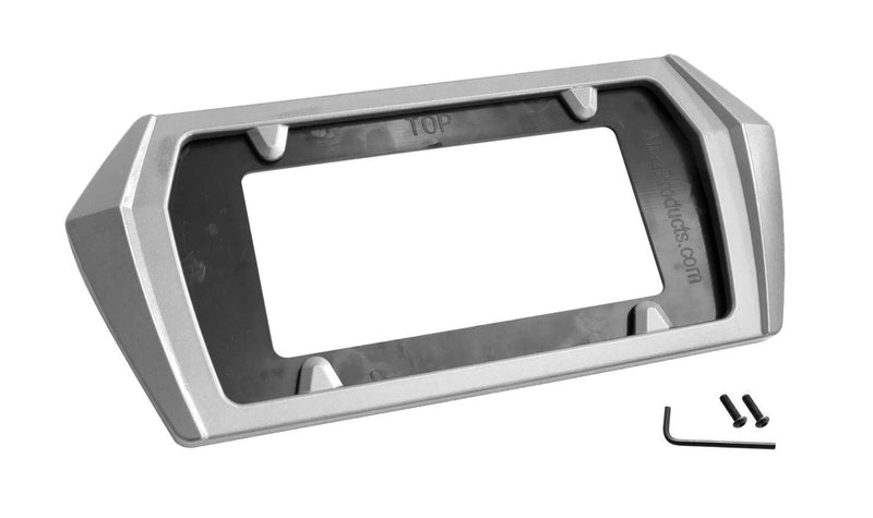 2020-2023 Corvette C8 Painted Rear License Plate Frame Bezel GAN Blade Silver