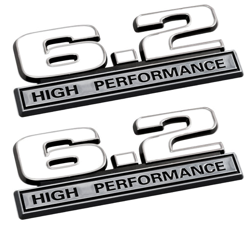 thumbnail image 2 of Factory Muscle Parts 6.2L High Performance Fender Emblem For 2010-2014 Ford F-150 Raptor – Red & Chrome 2 of 6