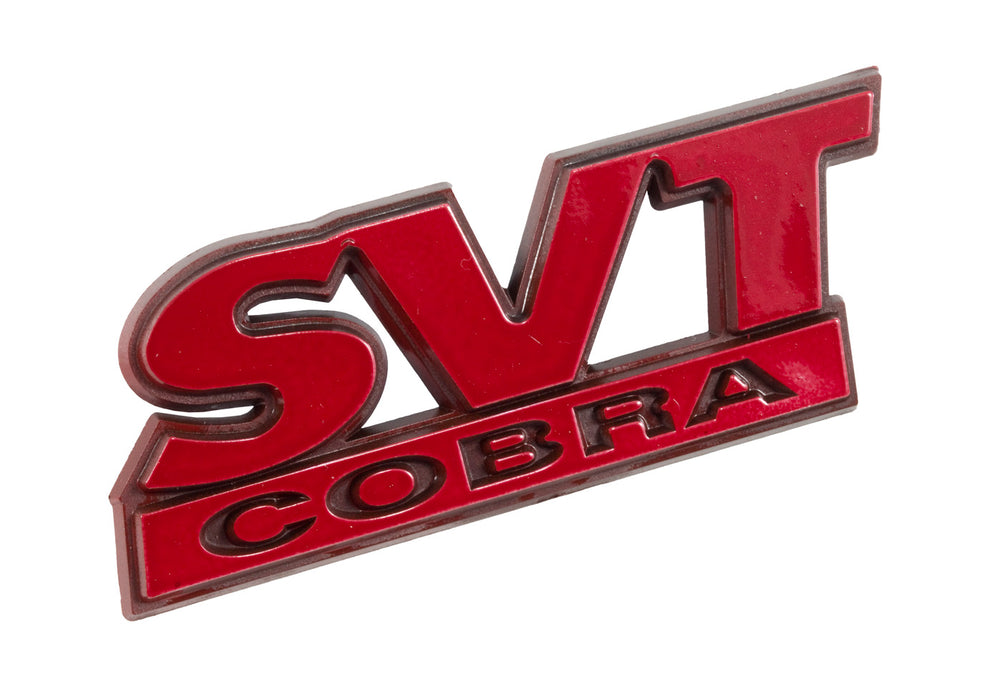 1994-2004 Ford Mustang Red 3.75" SVT Cobra Rear Trunk Deck Lid Fender Emblem