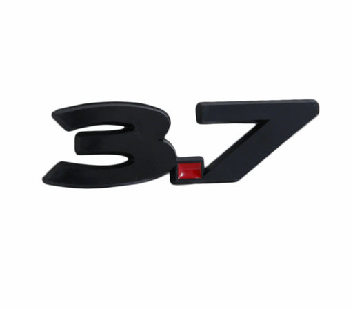 2011-2014 Ford Mustang V6 3.7 3.7L Liter Fender Emblem in Black & Red