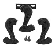 1994-2004 Mustang Mach 1 Cobra Two-Tone Black Grille & Fender Emblems 3 pc Set