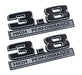 3.8 Liter 231 & 232 V6 Engine Emblems Badges in Chrome & Black - 5" Long Pair