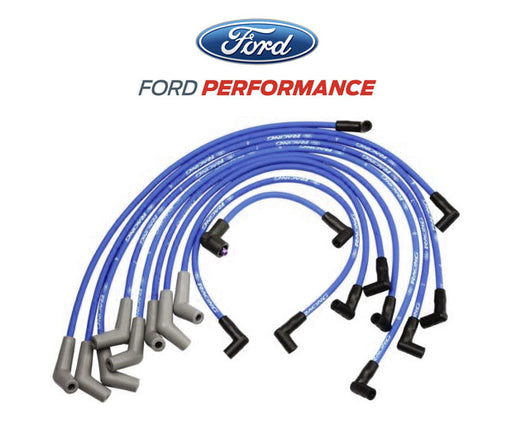 5.0L 5.8L Mustang Ford Racing 9MM Engine Spark Plug Ignition Wire Sets - Blue