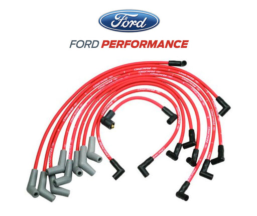 5.0L 5.8L Mustang Ford Racing 9MM Engine Spark Plug Ignition Wire Sets - Red