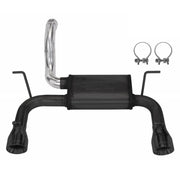 2018-2020 Jeep JL Pypes SJJ24S Dual Exit Axle Back Exhaust System Black 4" Tips