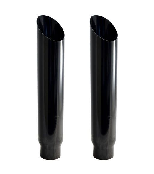 Diesel Truck Exhaust 5" In, 8" Out, 36" Tall Miter Cut PYPES Polished Stack Tips