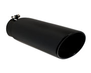 Ford GMC Chevy Diesel Truck 5.0" In 6.0" Out 18" Long Black Diesel Exhaust Tip