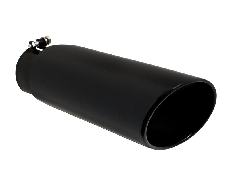 Ford GMC Chevy Diesel Truck 5.0" In 6.0" Out 18" Long Black Diesel Exhaust Tip