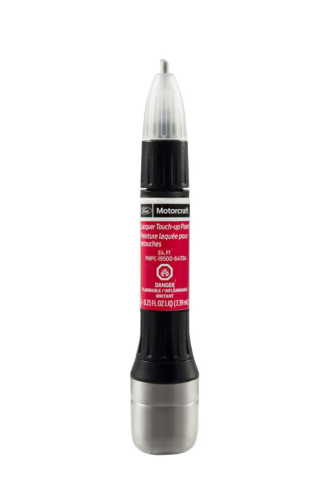 Genuine Ford Motorcraft Touch Up Paint Bottle Vermillion Red E4 F1 & Clear Coat